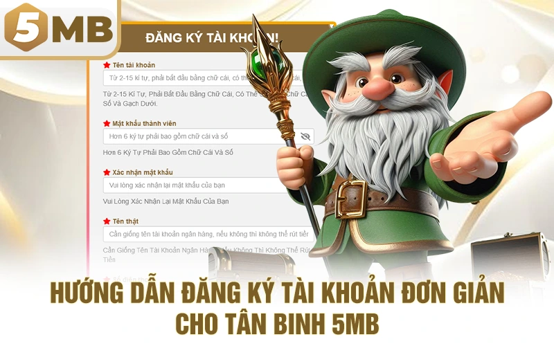 Hướng Dẫn Đăng Ký Tài khoản Đơn Giản Cho Tân Binh 5MB